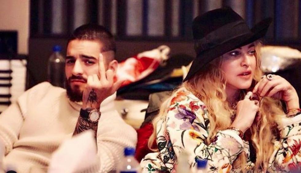 Maluma compartió en su cuenta de Instagram una foto con Madonna. (Instagram)