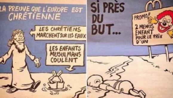 Charlie Hebdo genera otra polémica: Ahora hace sátira de la muerte de Aylan Kurdi. (@ConectaParaguay en Twitter)