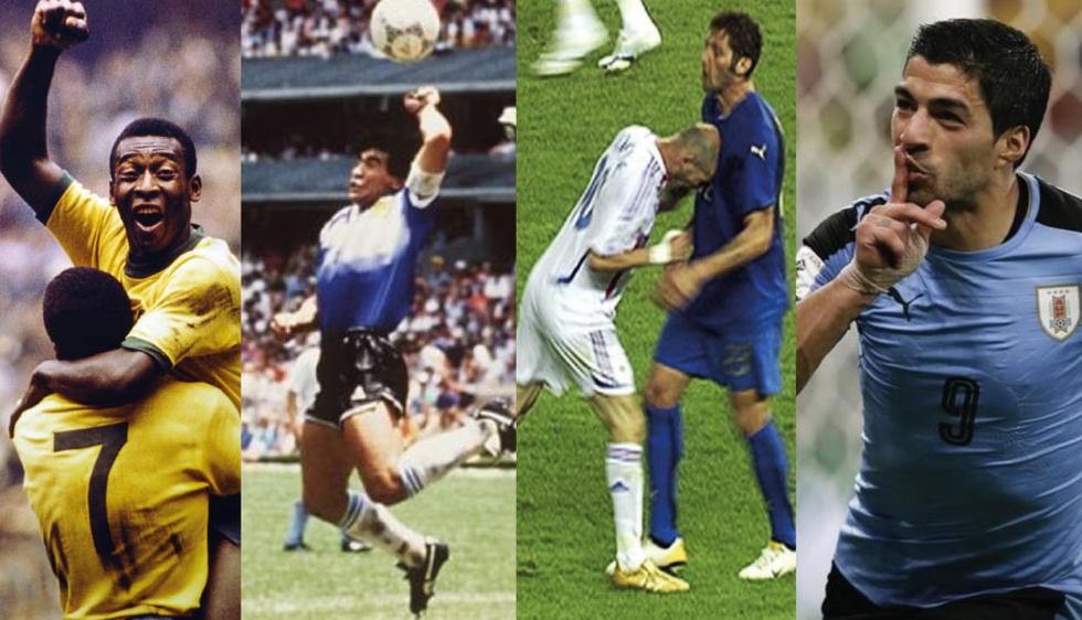 Desde la consagración de Pelé como el 'Rey del fútbol' y 'la mano de D10S' de Diego Armando Maradona, hasta el cabezazo de Zinedine Zidane y el mordisco de Luis Suárez. Estos y más relatos están presentes en el libro.