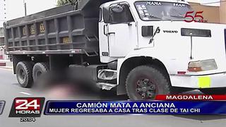 Magdalena: Camión atropelló y mató a anciana que practicaba taichi