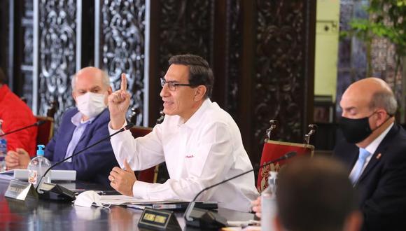 Martín Vizcarra argumentó que el oxígeno donado por la empresa Southern Perú tenía "humedad". (Presidencia)