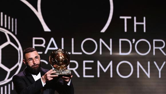 Karim Benzema es el ganador del Balón de Oro 2022. (Foto: AFP)