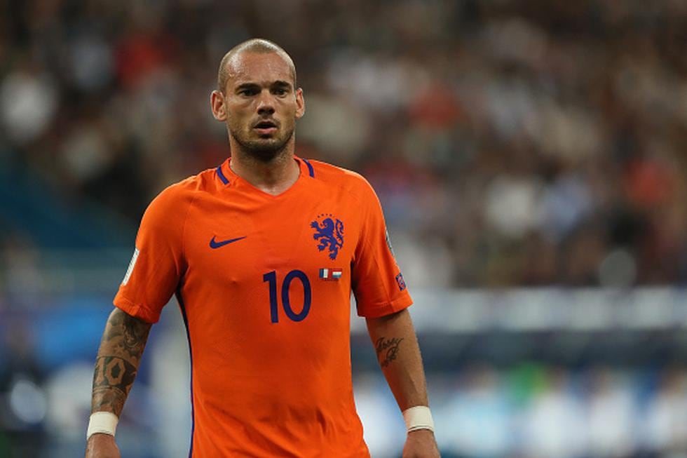 "Es la despedida que soñé", destacó Wesley Sneijder sobre la despedida que le tiene organizada la Federación Holandesa de Fútbol. (GETTY IMAGES)