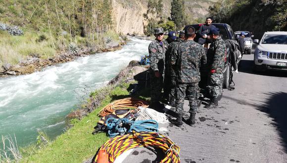 INTENSIFICAN BÚSQUEDA. Hoy los rescatistas reanudarán la operación a lo largo del río Cañete. (Marina de Guerra)