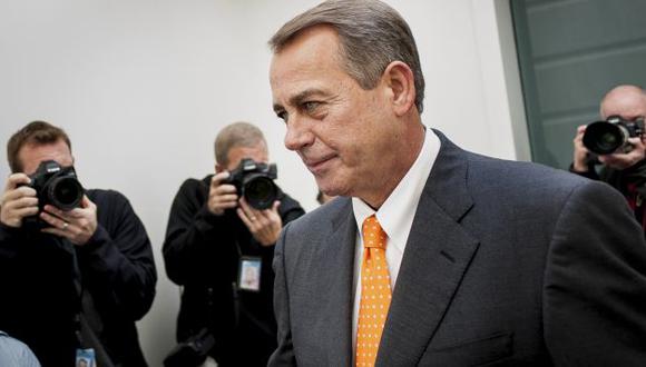 John Boehner dijo que bloquear plan fiscal no será su táctica.  (Bloomberg)