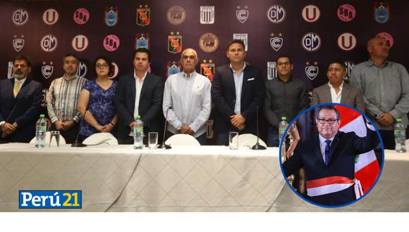 Clubes contrarios a la FPF se reunirán con el Primer Ministro, Alberto Otárola (Composición Perú 21)
