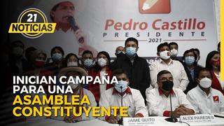 Perú Libre inicio campaña para una Asamblea Constituyente