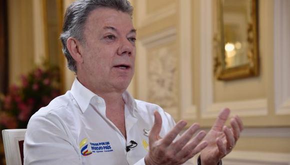 “No tengo plan B. Si llega a ganar el No, volvemos al conflicto armado”, dijo el presidente Santos. (AFP)