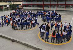 Este viernes se realizará simulacro de sismo en más de 112 mil colegios de Lima