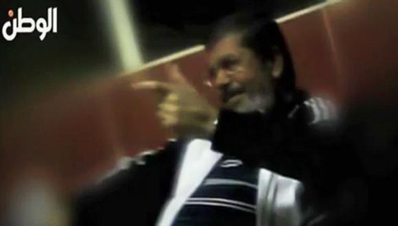 Mohamed Mursi captado en video. (AFP)