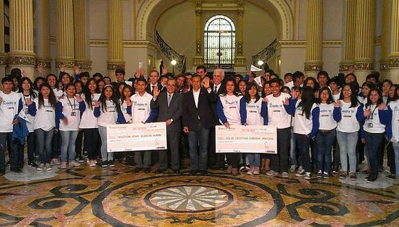 Ollanta Humala lanzó programa de becas 'Crédito 18' para jóvenes de escasos recursos. (Minedu)