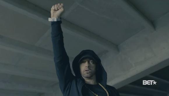 Eminem arremete contra Donald Trump en este nuevo rap improvisado. (BET/YouTube)