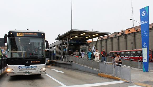 El 25 de diciembre circularán buses de los servicios A, B y C desde las 5:00 a.m. hasta las 10:00 p.m. en sus recorridos habituales. (Foto: Municipalidad de Lima)