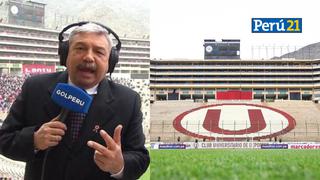 Alberto Beingolea sobre la transmisión de los partidos de Universitario: “Felicito a sus abogados y a los de Golperú”