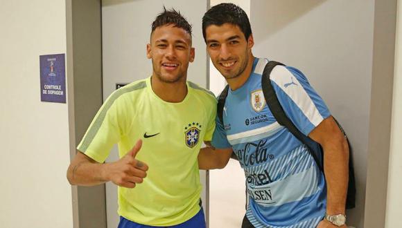 Luis Suárez y Neymar, rivales por una fecha. (CBF)