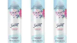 Desodorantes Secret retira más de 40,000 unidades del mercado por la presencia de benceno