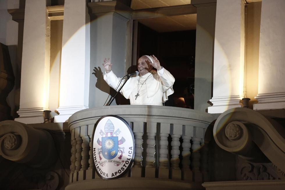 Papa Francisco en la Nunciatura. (César Campos)