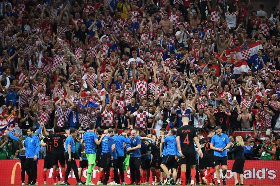Croacia celebró en el estadio Olímpico Luzhnikí. (AFP)