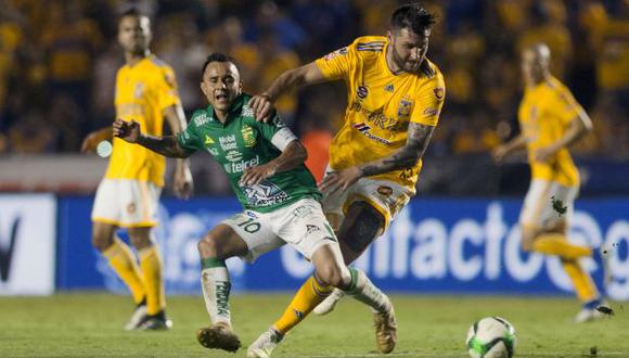 Tigres se impuso 1-0 a León en la final de ida del Clausura 2019. (Foto: AFP)