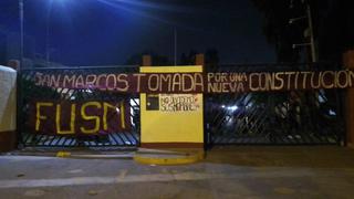 Alumnos de la UNMSM toman el campus para pedir alojamiento a manifestantes que llegan a Lima
