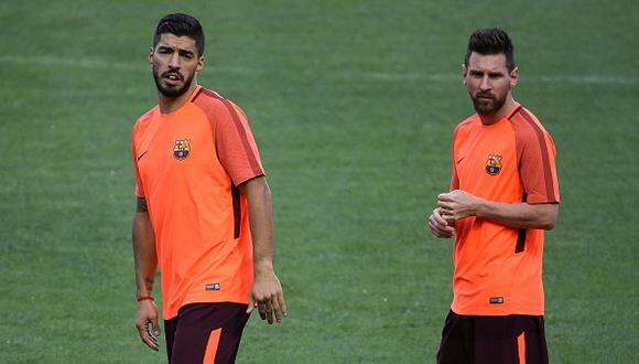 Luis Suárez y Lionel Messi juegan juntos en el Barcelona desde el 2014, año de la llegada del Suárez al cuadro 'culé'. (Getty Images)