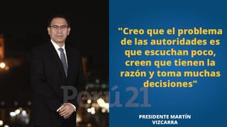 Martín Vizcarra y 10 frases que dejó su entrevista con Perú21 [GALERÍA]
