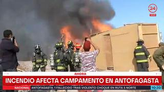 Incendio en Chile: al menos 20 viviendas de un campamento resultan afectadas [FOTOS]