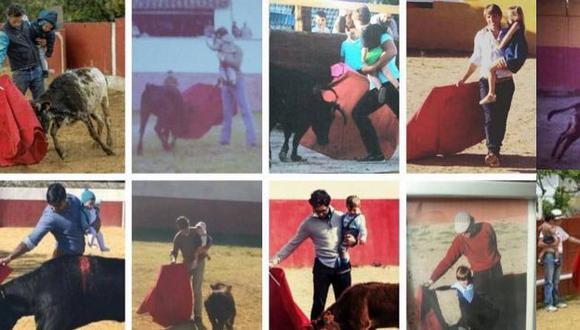 Toreros solidarizan con Francisco Rivera publicando fotos toreando con sus hijos. (Instagram/lmontesoficial)