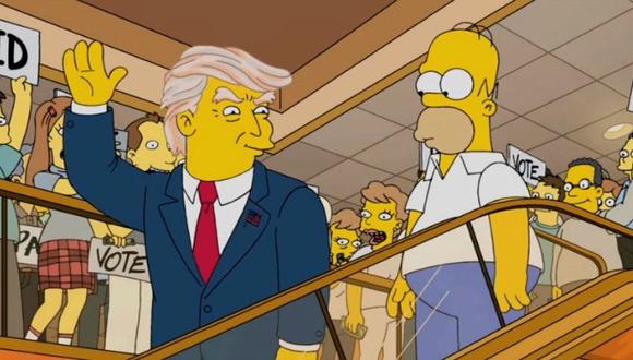 Donald Trump apareció en Los Simpson (Foto: FOX)
