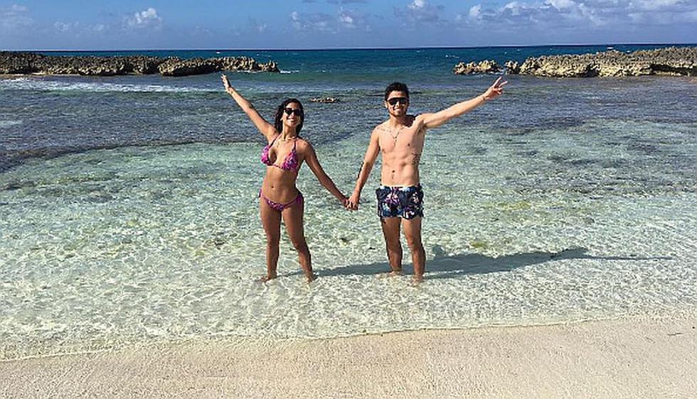Melissa Paredes y Rodrigo Cuba disfrutan su luna de miel en la isla Cayo Santa María, en Cuba. (Instagram Melissa Paredes)