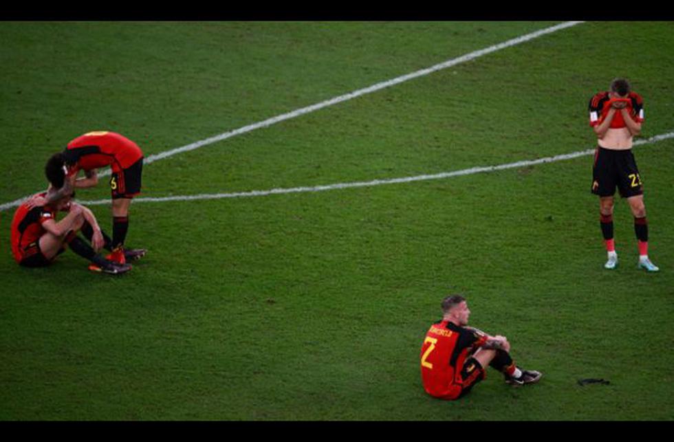 El lamento de Bélgica tras eliminación del Mundial Qatar 2022. (Foto: AFP)