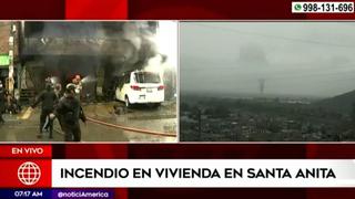 Santa Anita: incendio en edificio moviliza a 15 unidades de bomberos 