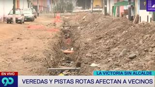 Vecinos denuncian a municipio de La Victoria por obras inconclusas en jirón Prolongación La Mar