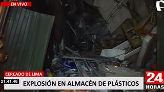 Cercado de Lima: vivienda quedó destruida tras explosión de balón de helio