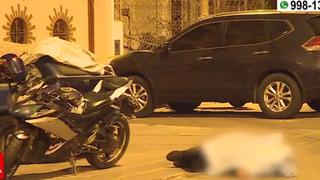 Sicarios en moto asesinan de diez balazos a hombre en San Borja