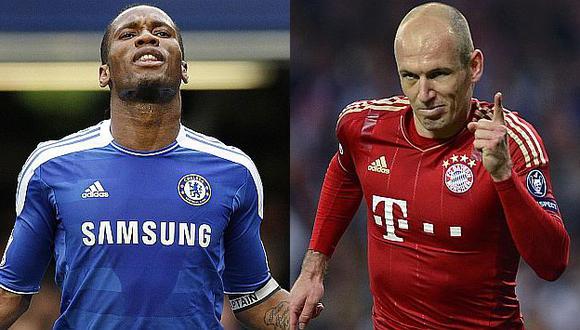 Drogba y Robben serán vitales en cada equipo. (Reuters)