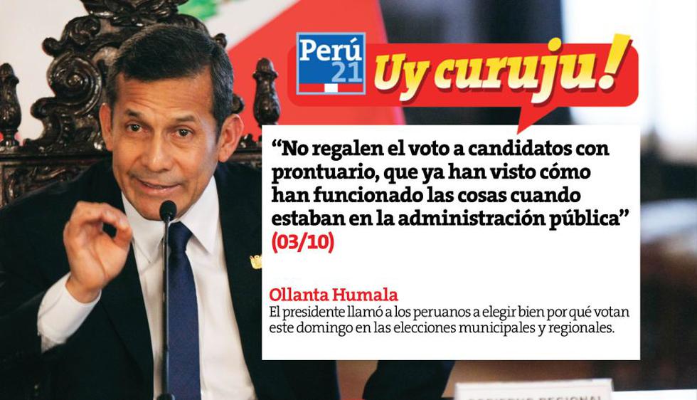 ¡Uy curuju! Las 10 frases políticas de la semana. (Perú21)