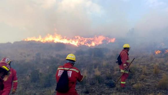 Indeci informó que todos los incendios forestales fueron extinguidos a excepción del que se presenta en el distrito de Tamburco, ubicado en la provincia de Abancay, región Apurímac. (Foto: Referencial/COEN)