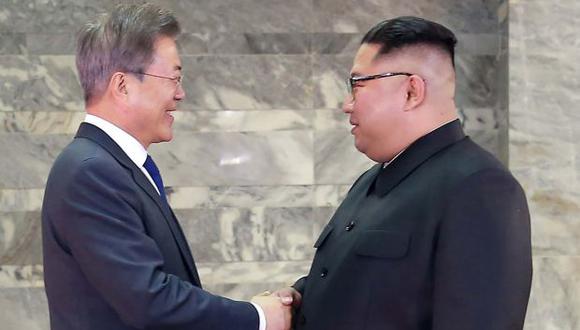 Corea del Sur y Corea del Norte acordaron instalar la oficina en virtud de la declaración firmada por el líder norcoreano, Kim Jong-un, y el presidente del Sur, Moon Jae-in, en abril pasado. (Foto: AFP)