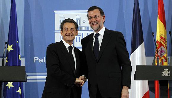 Sarkozy hizo una visita oficial a su homólogo Mariano Rajoy. (Reuters)