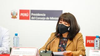 Mirtha Vásquez dará conferencia de prensa virtual esta tarde
