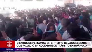 Huánuco: cientos de personas asistieron a entierro de adolescente
