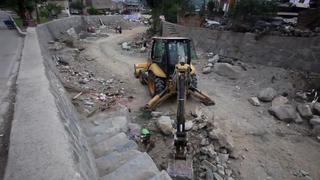 Refuerzan muros de contención ante eventual caída de huaicos en Chosica