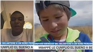 Kylian Mbappé envío saludos a niño peruano y cumplió su sueño [VIDEO]