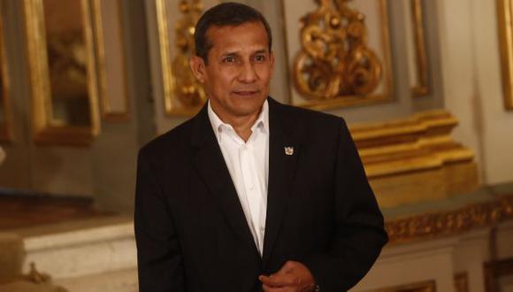 Ollanta Humala regresó a Perú tras su viaje a España. (Cesar Fajardo/Perú21)
