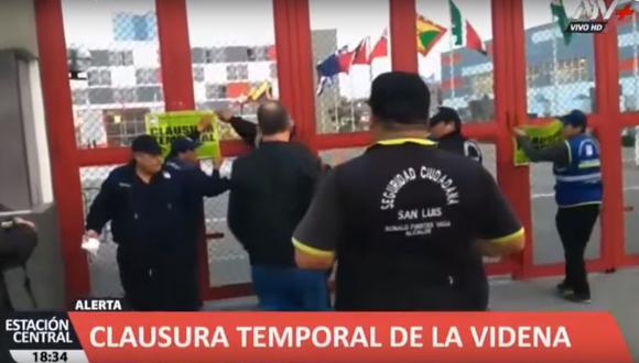 Se conoció que funcionarios del municipio de San Luis informaron que se ha notificado en reiteradas oportunidades a a los administradores de la Videna. (ATV+)