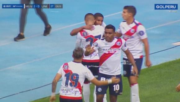 Fabricio Cabrera anotó su tercer gol en el torneo con Deportivo Municipal. (Captura: Gol Perú)