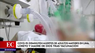 Tras vacunación disminuye muerte de adultos mayores en Loreto, Lima y Madre de Dios