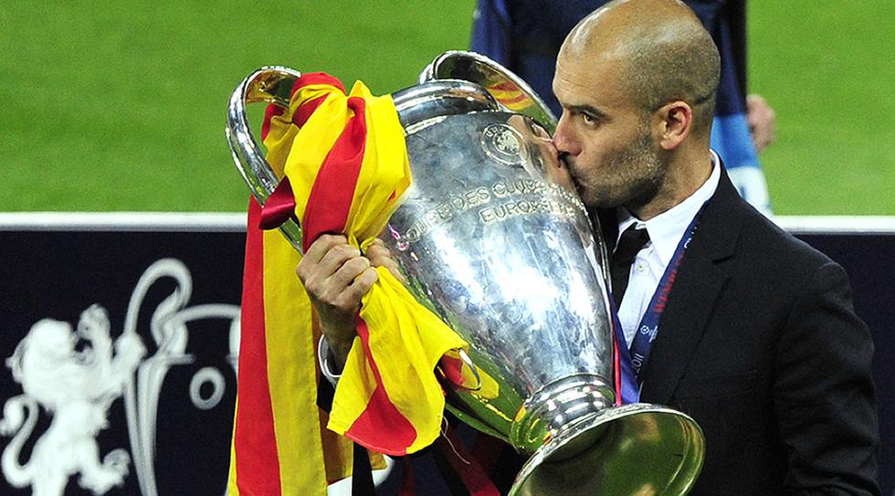 Pep Guardiola ganó 14 títulos con el Barcelona. (Foto: AFP)