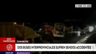 Al menos tres muertos deja choque de buses interprovinciales en la Panamericana Norte [VIDEO]